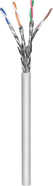 Intellinet Network Bulk Cat7 Cable, 23 AWG, Solid Wire, Grey, 100m, S/FTP, LSZH, CPR-Dca Rated, Roll