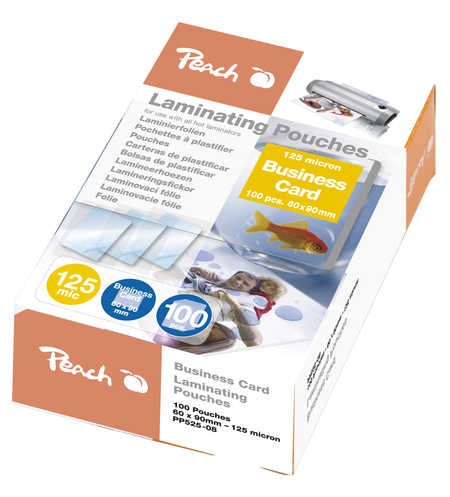 Peach Büromaterial & Schreibwaren - Transparent - 0,125 mm - 60 mm - 90 mm - 100 Stück(e)