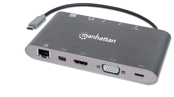 Manhattan 152808 - USB 3.2 Gen 1 (3.1 Gen 1) Type-C - HDMI,Mini DisplayPort,USB 3.2 Gen 1 (3.1 Gen 1
