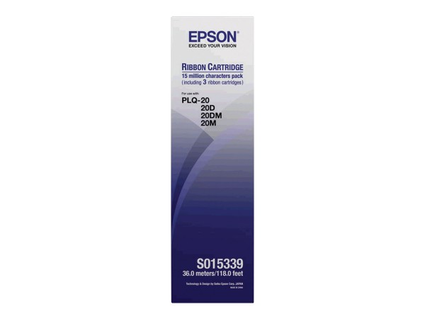 Epson 3 - Schwarz - Farbband - für PLQ 20, 20D