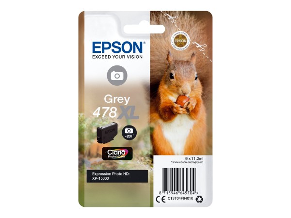 Epson 478XL - 11.2 ml - mit hoher Kapazität - Grau