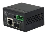 LevelOne IEC-4000 - Medienkonverter - 100Mb LAN - 10Base-T, 100Base-TX, 100Base-X - RJ-45 / SFP (min