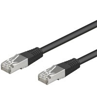 Goobay Patch-Kabel CAT5e 3.0m black SF/UTP - Kabel - Netzwerk