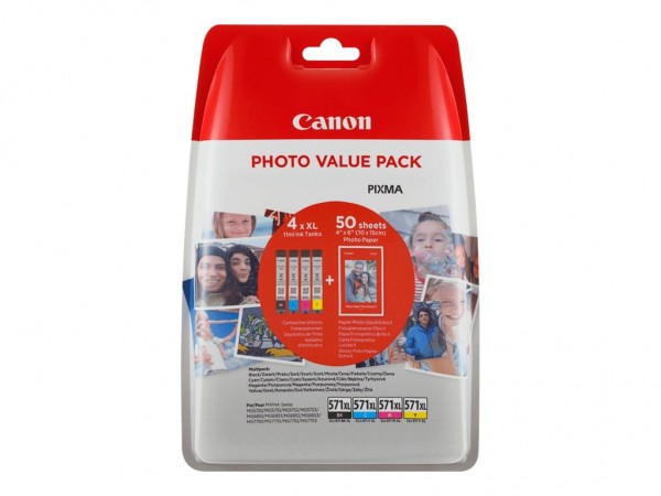 Canon CLI-571 XL C/M/Y/BK Photo Value Pack - 4er-Pack