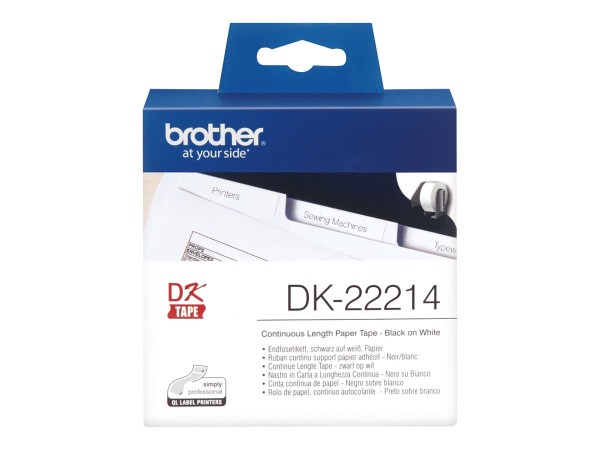 Brother DK-22214 - Weiß - Rolle (1,2 cm x 30,5 m) Thermopapier