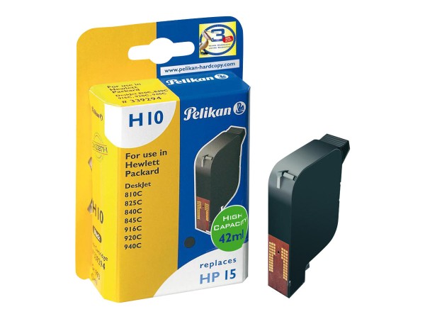 Pelikan H10 - 42 ml - Schwarz - Tintenpatrone (Alternative zu: HP 15)