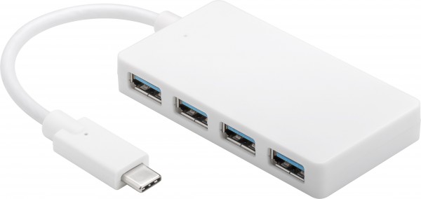Goobay Adapter USB 3.1 C->4x A 3.0 s/B - Adapter - Digital/Daten