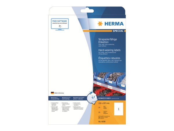 HERMA Special - Matt - permanent selbstklebend - weiß - A4 (210 x 297 mm)