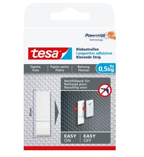 Tesa 77770 - Tape - Weiß - Sichtverpackung - 9 Stück(e)
