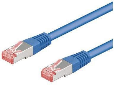 Goobay Patch-Kabel CAT6 2.0m blau S/FTP - Kabel - Netzwerk