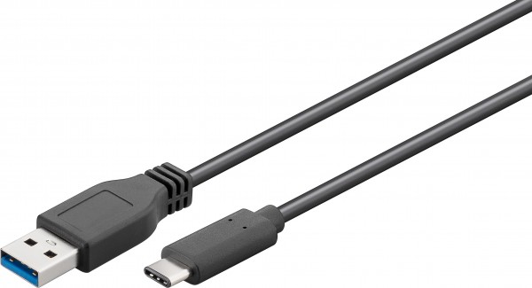 Goobay 71221 USB Kabel 2 m A C Schwarz - Kabel - Digital/Daten