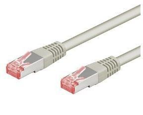 Goobay Patch-Kabel CAT6 1.5m grau S/FTP - Kabel - Netzwerk