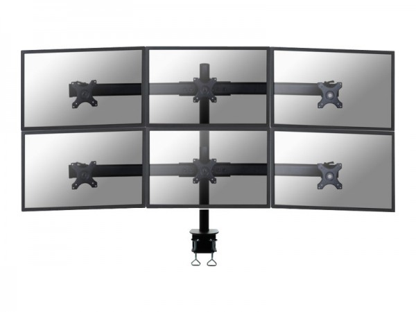 NewStar FPMA-D700D6 - Tischhalterung für 6 LCD-Displays - Schwarz - Bildschirmgröße: 48.3-68.6 cm (1