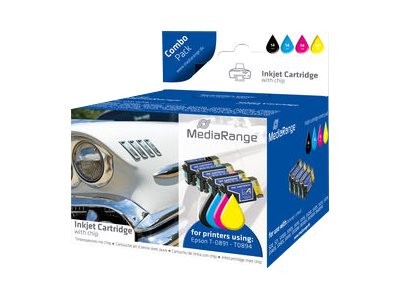 MEDIARANGE Combo Pack - 5er-Pack - Schwarz, Gelb, Cyan, Magenta - Tintenpatrone (Alternative zu: Eps