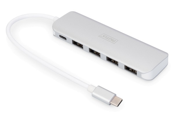 DIGITUS USB Type-C 4-Port Hub (USB 3.0) + PD