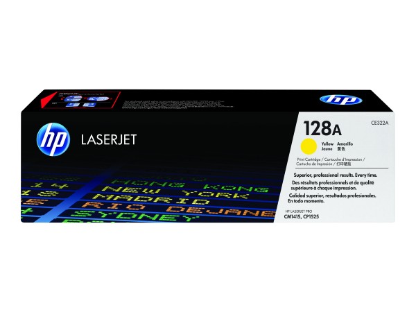 HP 128A - Gelb - Original - LaserJet - Tonerpatrone (CE322A)