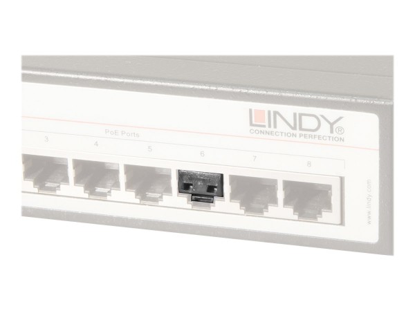 Lindy LAN-Portblocker - Schwarz (Packung mit