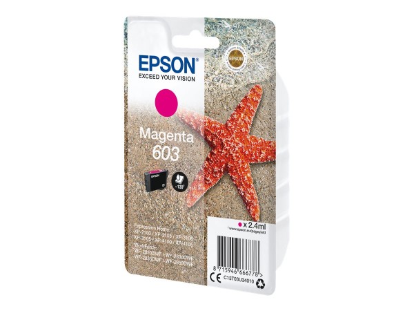 Epson 603 - 2.4 ml - Magenta - Original - Blisterverpackung