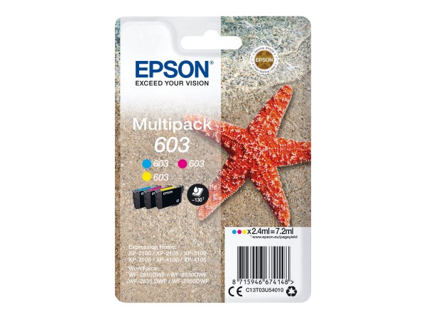 Epson 603 Multipack - 3er-Pack - Gelb, Cyan, Magenta