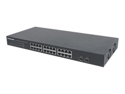 Intellinet "24-Port Gigabit Ethernet Switch with 2 SFP Ports, 24 x 10/100/1000 Mbps RJ45 Ports + 2 x