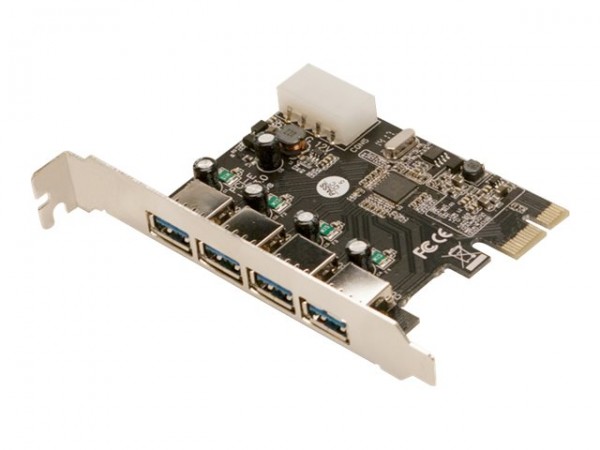 LogiLink USB 3.0 4-Port PCI Express Card - USB-Adapter