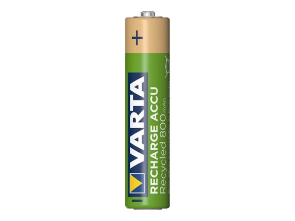 Varta Recharge Accu Recycled 56813 - Batterie 4 x AAA-Typ - NiMH - (wiederaufladbar)