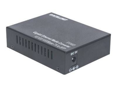 Intellinet Gigabit Ethernet to SFP Media Converter, 10/100/1000Base-Tx to SFP slot, empty (Euro 2-pi