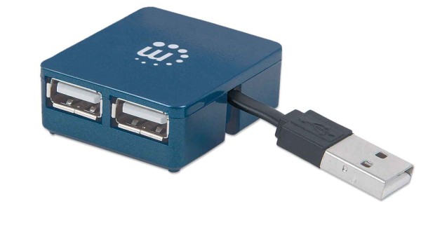 Manhattan 160605 - USB 3.2 Gen 1 (3.1 Gen 1) Type-A - USB 3.2 Gen 1 (3.1 Gen 1) Type-A - 480 Mbit/s