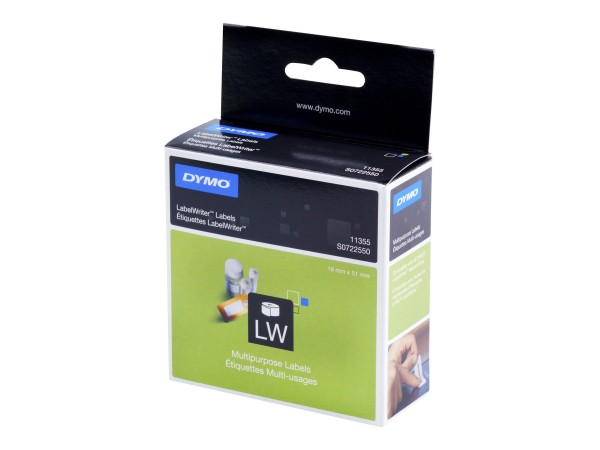 Dymo LabelWriter MultiPurpose - Weiß - 19 x 51 mm 500 Etikett(en) (1 Rolle(n)