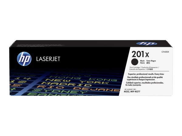 HP 201X - Hohe Ergiebigkeit - Schwarz - Original - LaserJet - Tonerpatrone (CF400X)