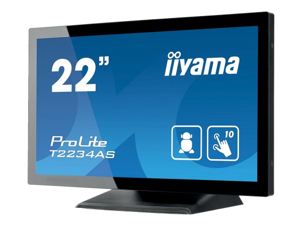 Iiyama ProLite T2234AS-B1 - Kiosk - 1 x Cortex-A17 RK3288 / 1.8 GHz - RAM 2 GB - SSD - eMMC 16 GB -