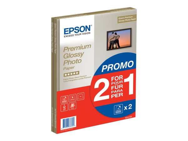 Epson Premium Glossy Photo Paper BOGOF - Glänzend - A4 (210 x 297 mm)
