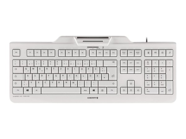 Cherry KC 1000 SC - Tastatur - Deutsch - Pale