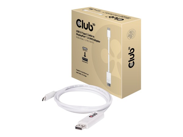Club 3D DisplayPort-Kabel - USB-C (M) bis DisplayPort (M)