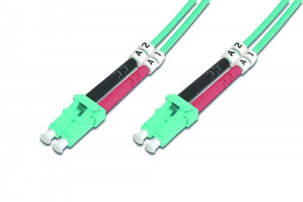 DIGITUS LWL Multimode OM 3 Patchkabel, LC / LC